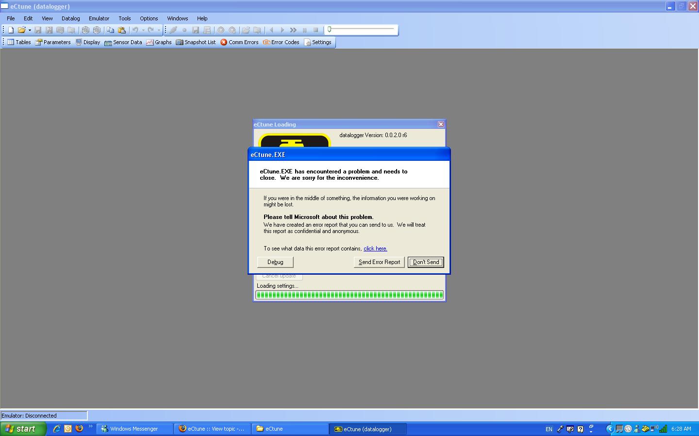 main app at crash